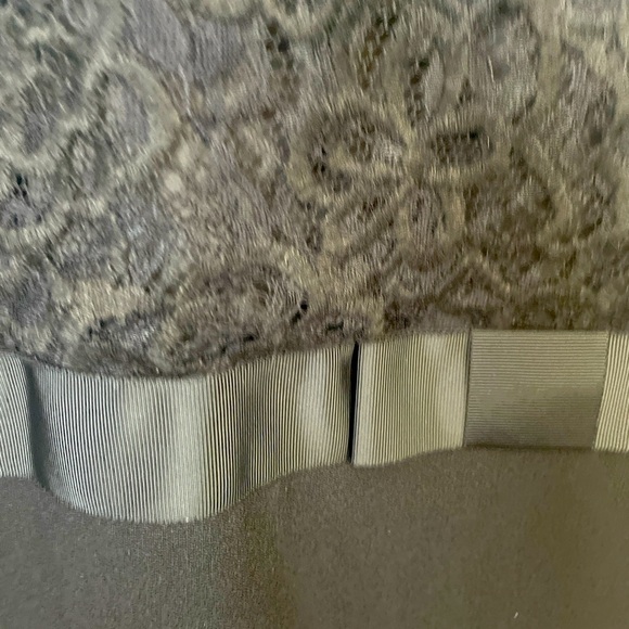 NWT Ann Taylor Black Fairycore Whimsigoth Feminine Lace Ribbon Dress Size 8 - Picture 8 of 8